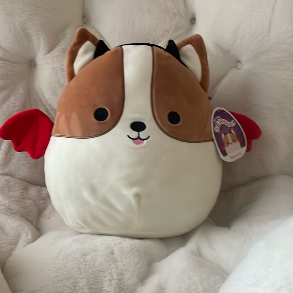 NWT Reginald The Devil Corgi 12” Squishmallow - Picture 2 of 10